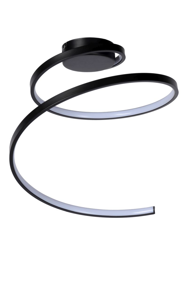 Lucide MAXENCE - Zapustené stropné svietidlo - Ø 46 cm - LED Rozm. - 1x24W 3000K - 3 StepDim - Čierny